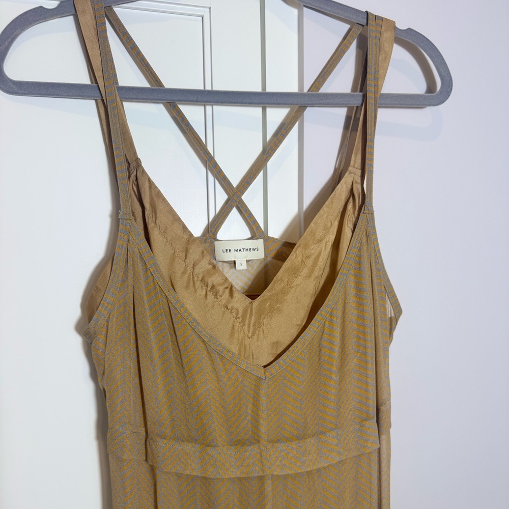 Lee Mathews Strappy SILK Dress